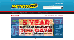 Desktop Screenshot of mattressclubusa.com